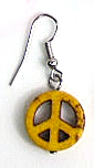 Евтина обеца с висулка Peace