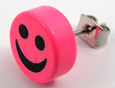 Oбеца за ухо розов Smile