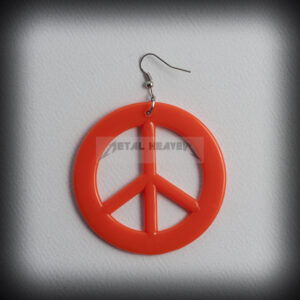 дамски големи висящи обеци Peace