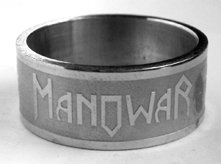 Пръстен халка на Manowar от стомана 316L
