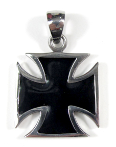 Медальон Железен кръст стомана с черен емайл, Iron Cross
