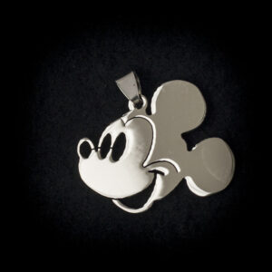 Стоманен медальон на Mickey Mouse - голям