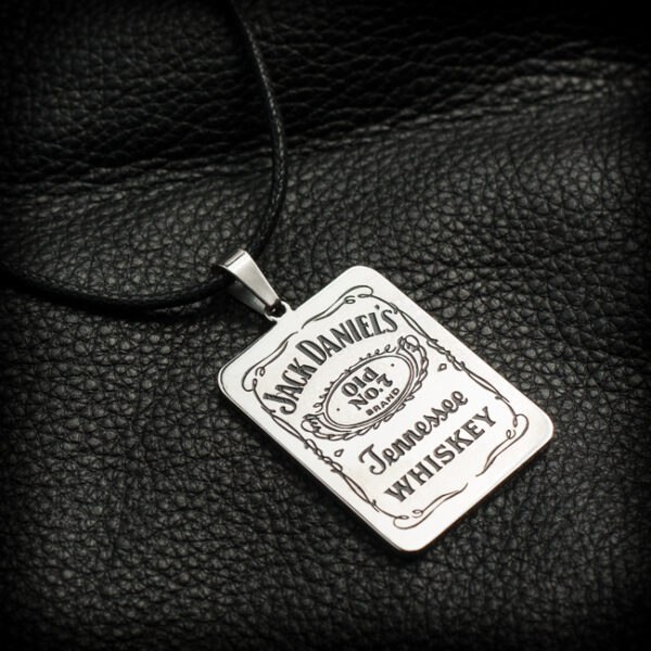 Ръчно изработен Медальон Jack Daniel's стомана