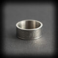 Масивен стоманен унисекс пръстен на AC/DC тип рок халка