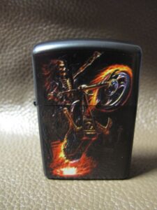 Рокерска запалка Ghost Rider с релефна щампа