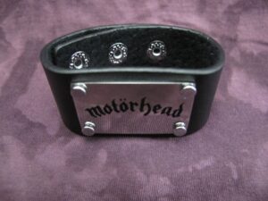 Кожена качествена гривна на Motorhead