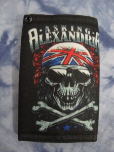 Портмоне на Asking Alexandria с череп