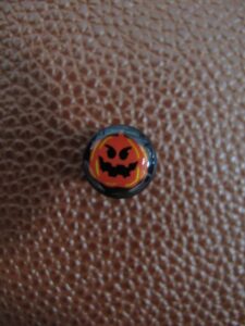 Обеца имитация на флеш Halloween тиква