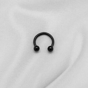Стоманена обеца тип подкова от стомана 11х1х3мм