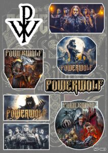 Стикери в пакет Powerwolf - 8 броя