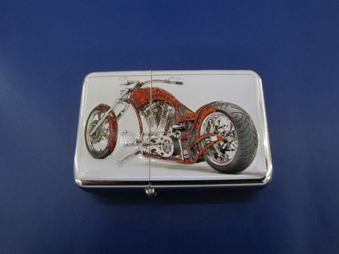 benzinova-zapalka-zippo-motor-chopper Бензинова запалка Зипо с мотор чопър