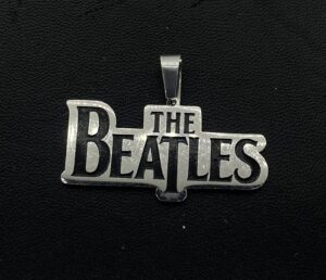 Медальон на The Beatles от стомана с кожена верижка