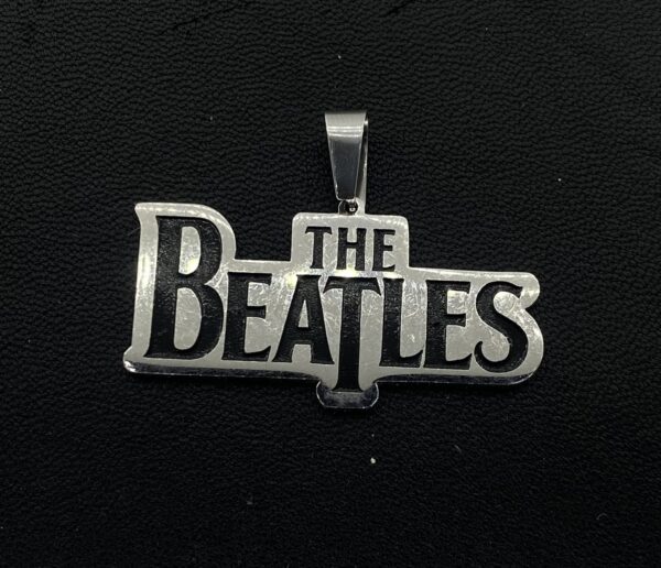 Медальон на The Beatles от стомана с кожена верижка