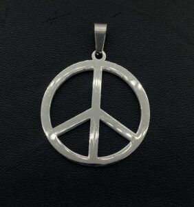 Медальон знак за мир от стомана