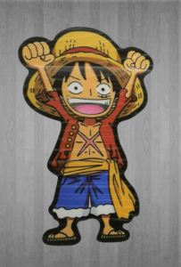 Веселяка Луфи от One Piece винилов стикер