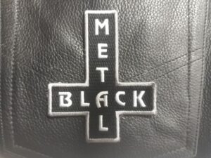 Нашивка с обърнат кръст Black Metal
