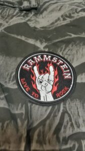 Бродирана нашивка на Rammstein