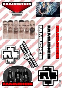 Комплект стикери на Rammstein