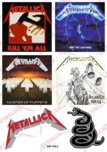 Лист със стикери на Metallica