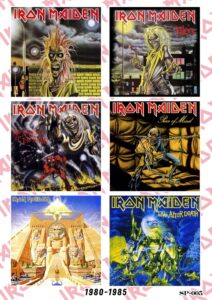 Лист със стикери на Iron Maiden