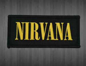 Нашивка на Nirvana с жълт надпис