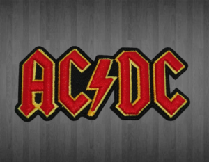 Нашивка на AC/DC с 3D топ бродерия