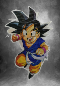 Стикер с Goku от поредицата Dragon Ball