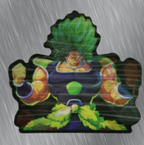 Broly от Dragon Ball стикер с 3D ефект