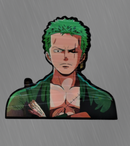 Голям 3D стикер с Roronoa Zoro