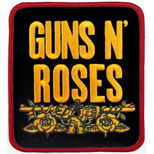 Емблема на Guns N' Roses с жълт надпис