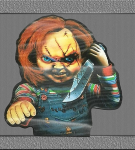 Хорър стикер с Chucky Doll с 3D ефект