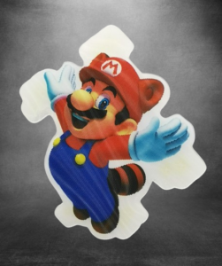 Сладък стикер Super Mario в полет