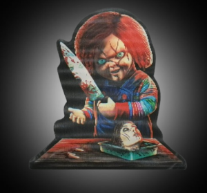 Chucky Doll малък стикер с 3D ефект