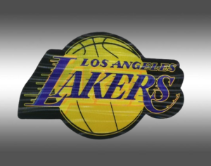 Винилов 3D стикер с Los Angeles Lakers