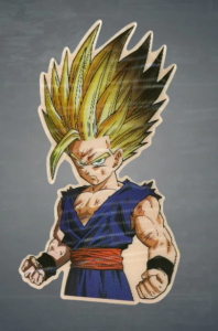 Anime стикер с Gohan като Super Saiyan