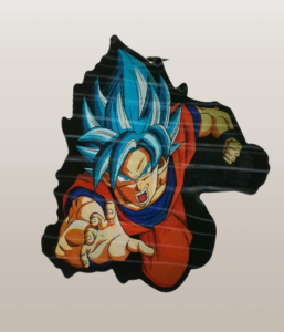 Голям 3D стикер с Vegeta като Super Saiyan Blue