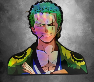 Холограмен стикер със Zoro от ONE PIECE