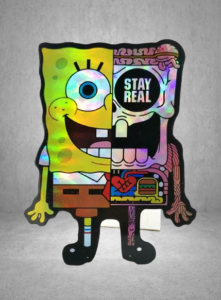 Голям стикер на Sponge Bob Квадратни Гащи