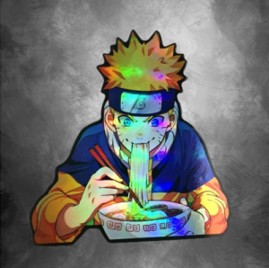 Холограмна лепенка с Naruto хапващ рамен