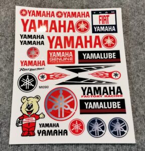 Лист със стикери на Yamaha