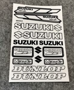 Комплект със стикери на Suzuki и Dunlop