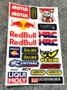 Комплект стикери на Red Bull, MOTUL, GoPro, Repsol