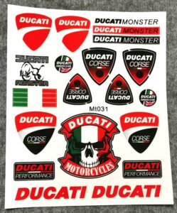 Голям сет стикери на Ducati