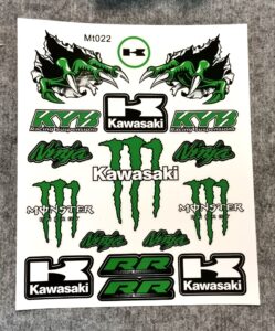 Лист със стикери Kawasaki Ninja, Monster