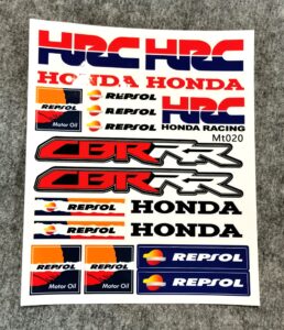 Лист със стикери Honda Racing