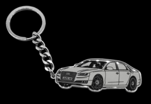 Луксозен ключодържател на Audi A8 от стомана
