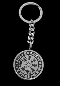 Ключодържател с Vegvisir компас от стомана
