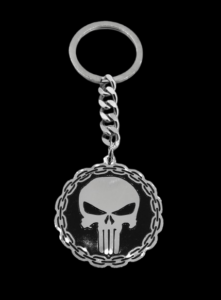 Страхотен ключодържател с черепа на Punisher