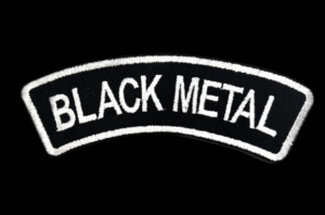 Качествена бродирана нашивка Black Metal