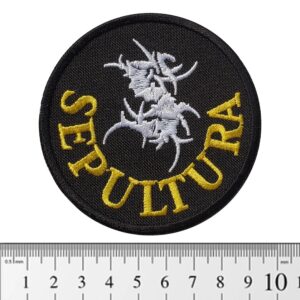 Metal малка нашивка на Sepultura